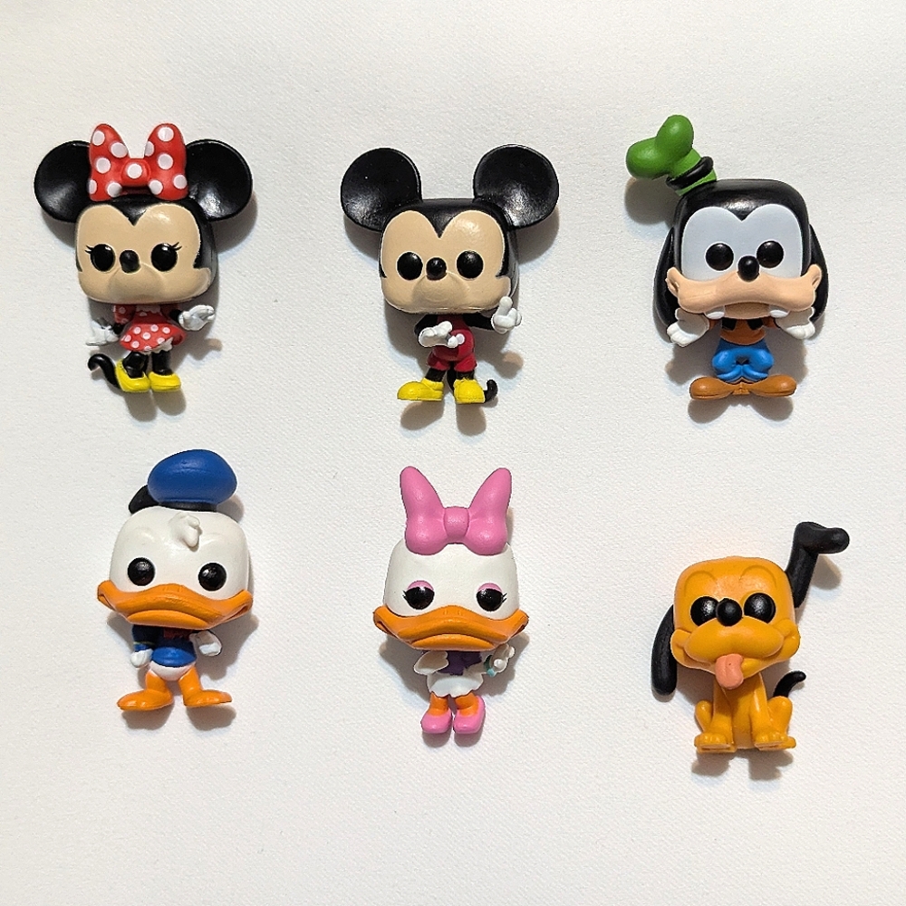 Funko Pops Mini Disney Character Figurine Set - Multicolor Collectables